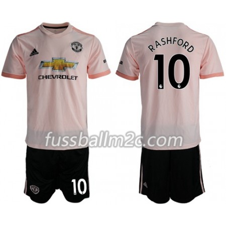 Fußballtrikots Manchester United Rashford 10 Kinder Auswärts Trikotsatz 2018-2019